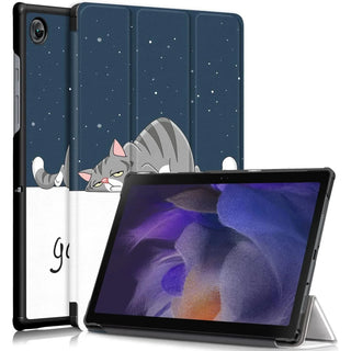 Husa Sigloo pentru tableta Lenovo Tab 10.1" 2025 TB311 – Slim, Tri-Fold Magnetic, Piele Ecologica, Stand Reglabil, – model Lazy Cat