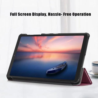 Husa Sigloo pentru tableta Lenovo Tab 10.1" 2025 TB311 – Slim, Tri-Fold Magnetic, Piele Ecologica, Stand Reglabil, – Burgundy