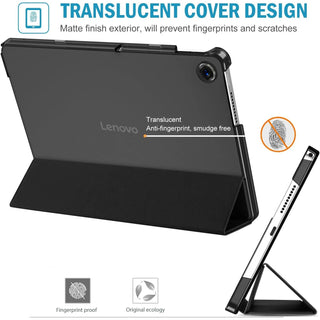 Husa Sigloo pentru tableta Lenovo Tab 10.1" - Negru, Piele Ecologica, Slim, Tri-Fold