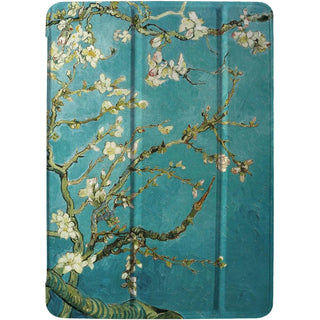 Husa Sigloo pentru tableta iPad 11" (Gen. 11, 2025) / iPad 10.9" (Gen. 10, 2022) – Slim, Tri-Fold Magnetic, Piele Ecologica, Painted Tree