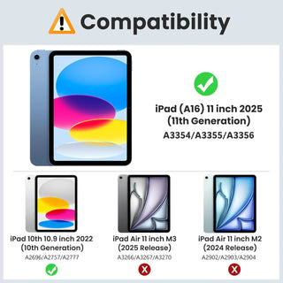 Husa Sigloo pentru tableta iPad 11" (Gen. 11, 2025) / iPad 10.9" (Gen. 10, 2022) – Slim, Tri-Fold Magnetic, Piele Ecologica, Painted Tree
