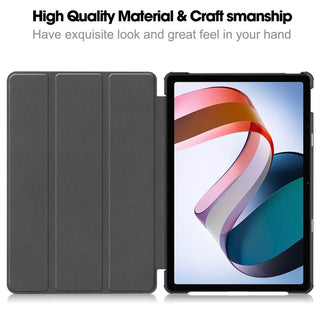 Husa Sigloo pentru tableta Xiaomi RedMi Pad SE 11" (2023) – Slim, Tri-Fold Magnetic, Piele Ecologica, Suport Stand, Antisoc – model Butterflies