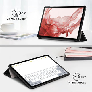Husa Sigloo pentru tableta Xiaomi Pad 6S Pro 12.4' (2024) – Slim, Tri-Fold Magnetic, Piele Ecologica, Antisoc, – model Painted Tree