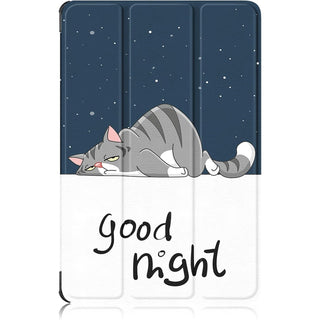 Husa Sigloo pentru tableta Xiaomi Redmi Pad SE 8.7" (2024) – Slim, Tri-Fold Magnetic, Piele Ecologica, Stand Reglabil, – model Lazy Cat
