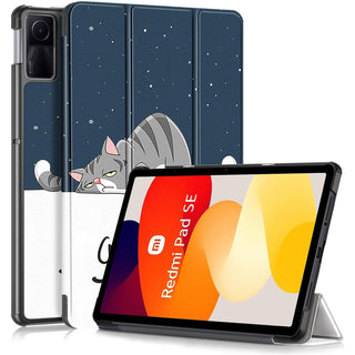 Husa Sigloo pentru tableta Xiaomi Redmi Pad Pro 12.1" – Slim, Tri-Fold Magnetic, Piele Ecologica, Antisoc, Stand Reglabil, – Model Lazy Cat