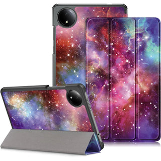 Husa Sigloo pentru tableta Xiaomi Redmi Pad SE 8.7" (2024) – Slim, Tri-Fold Magnetic, Piele Ecologica, Antisoc, Stand Reglabil, – model Galaxy