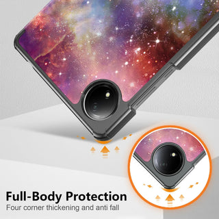 Husa Sigloo pentru tableta Xiaomi Redmi Pad SE 8.7" (2024) – Slim, Tri-Fold Magnetic, Piele Ecologica, Antisoc, Stand Reglabil, – model Galaxy