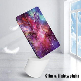 Husa Sigloo pentru tableta Xiaomi Redmi Pad SE 8.7" (2024) – Slim, Tri-Fold Magnetic, Piele Ecologica, Antisoc, Stand Reglabil, – model Galaxy