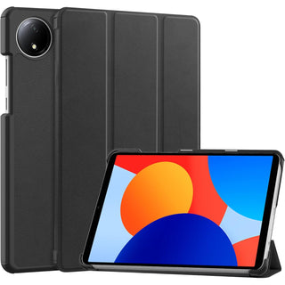 Husa Sigloo pentru tableta Xiaomi Redmi Pad SE 8.7" (2024) – Slim, Tri-Fold Magnetic, Piele Ecologica, Antisoc, Stand Reglabil, – Negru