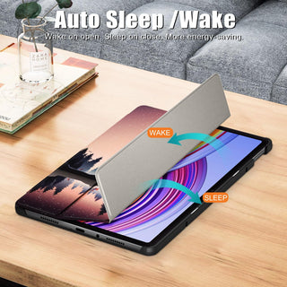 Husa Sigloo pentru tableta Xiaomi Redmi Pad Pro 12.1" – Slim, Tri-Fold Magnetic, Piele Ecologica, Antisoc, Stand Reglabil, – model Nightfall