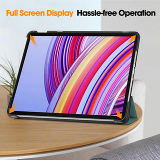 Husa Sigloo pentru tableta Xiaomi Redmi Pad Pro 12.1" – Slim, Tri-Fold Magnetic, Piele Ecologica, Antisoc, Stand Reglabil, – Verde