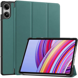 Husa Sigloo pentru tableta Xiaomi Redmi Pad Pro 12.1" – Slim, Tri-Fold Magnetic, Piele Ecologica, Antisoc, Stand Reglabil, – Verde