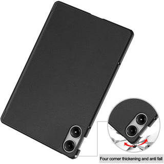 Husa Sigloo pentru tableta Xiaomi Redmi Pad Pro 12.1" – Slim, Tri-Fold Magnetic, Piele Ecologica, Antisoc, Stand Reglabil, – Negru