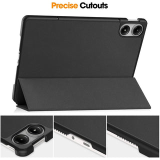 Husa Sigloo pentru tableta Xiaomi Redmi Pad Pro 12.1" – Slim, Tri-Fold Magnetic, Piele Ecologica, Antisoc, Stand Reglabil, – Negru