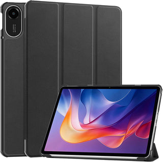 Husa Sigloo pentru tableta Xiaomi Redmi Pad 2 – Slim, Tri-Fold Magnetic, Piele Ecologica, Antisoc, Stand Reglabil, – Negru