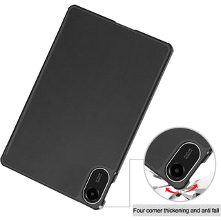Husa Sigloo pentru tableta Xiaomi Redmi Pad 2 – Slim, Tri-Fold Magnetic, Piele Ecologica, Antisoc, Stand Reglabil, – Negru