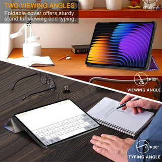 Husa Sigloo pentru tableta Xiaomi Pad 6S Pro 12.4' (2024) – Slim, Tri-Fold Magnetic, Piele Ecologica, Antisoc, Stand Reglabil, – model Galaxy