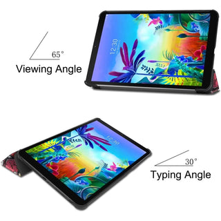 Husa Sigloo pentru tableta Xiaomi RedMi Pad SE 11" (2023) – Slim, Tri-Fold Magnetic, Piele Ecologica, Suport Stand, Antisoc –Rosu