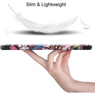 Husa Sigloo pentru tableta Xiaomi RedMi Pad SE 11" (2023) – Slim, Tri-Fold Magnetic, Piele Ecologica, Suport Stand, Antisoc –Rosu
