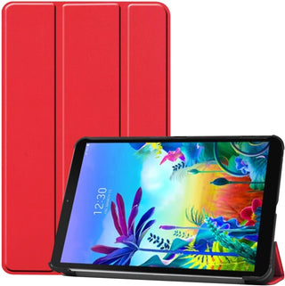 Husa Sigloo pentru tableta Xiaomi RedMi Pad SE 11" (2023) – Slim, Tri-Fold Magnetic, Piele Ecologica, Suport Stand, Antisoc –Rosu