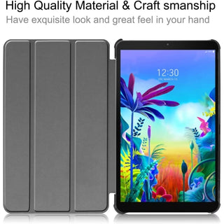 Husa Sigloo pentru tableta Xiaomi RedMi Pad SE 11" (2023) – Slim, Tri-Fold Magnetic, Piele Ecologica, Suport Stand, Antisoc –Rosu