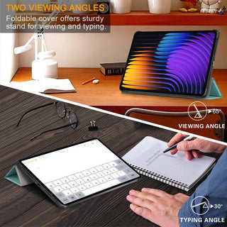 Husa Sigloo pentru tableta Xiaomi Pad 7 / 7 Pro 11.2" (2024) – Slim, Tri-Fold Magnetic, Piele Ecologica, Suport Stand, Antisoc – Verde