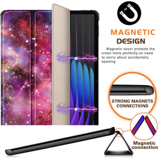 Husă pentru tabletă Sigloo, Slim, Tri-Fold Magnetic, Piele Ecologică, 11.2", pentru Xiaomi Pad 7 / 7 Pro