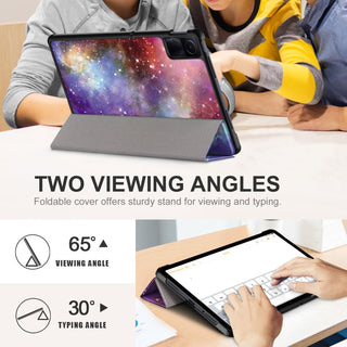 Husa Sigloo pentru tableta iPad 11" (Gen. 11, 2025) / iPad 10.9" (Gen. 10, 2022) – Slim, Tri-Fold Magnetic, Piele Ecologica, model Galaxy