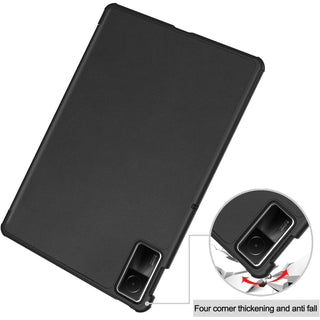 Husa Sigloo pentru tableta Xiaomi RedMi Pad SE 11" (2023) – Slim, Tri-Fold Magnetic, Piele Ecologica, Suport Stand, Antisoc –Negru