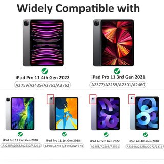 Husa premium tableta Apple iPad Air 11" (2024), Sigloo, interior imitatie piele, suport Smart Pen, spate din PC transparent, rezista la socuri, Gri albastrui