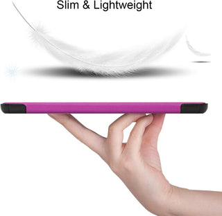 Husa tableta Lenovo Tab P12 (TB370FU) 12.7 inch, 2023, functie sleep/wake-up, ultralight de tip stand, Sigloo, Purple