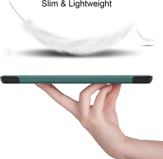 Husa tableta Lenovo Tab P12 (TB370FU) 12.7 inch, 2023, functie sleep/wake-up, ultralight de tip stand, Sigloo, Pine Green