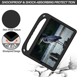Hus? copii pentru Samsung Galaxy Tab A9, 8.7", Sigloo, stand Built-in, Protectie 360, Negru