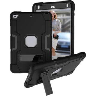 Husa Sigloo pentru iPad 9.7" (iPad Air 2, iPad 5/6, iPad Pro 9.7) ) – Antisoc si Antizgarieturi cu Suport integrat – Negru