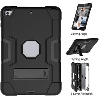 Husa Sigloo pentru iPad 9.7" (iPad Air 2, iPad 5/6, iPad Pro 9.7) ) – Antisoc si Antizgarieturi cu Suport integrat – Negru