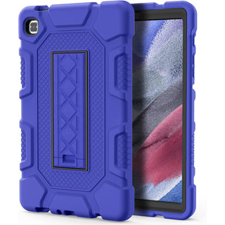 Husa Shockproof Armor pentru Samsung Galaxy Tab A7 Lite(SM-T220/T225), 8.7", Sigloo, stand Built-in, Protectie 360, Albastru inchis