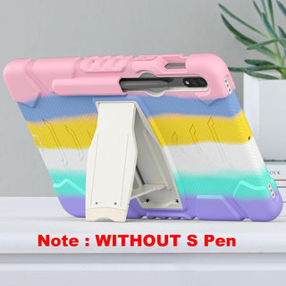 Husa Sigloo pentru tableta Samsung Galaxy Tab S8 Plus, S7 FE, S7 Plus, Rezistenta la Socuri, cu suport Kickstand, – Roz multicolor