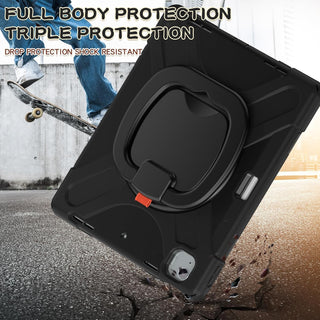 Husa Sigloo pentru iPad Air 13" (2025/2024 M3/M2) si iPad Pro 12.9" – Suport Rotativ, Suport Pencil, – Negru