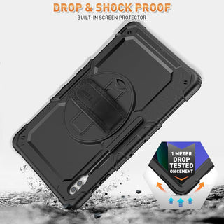 Pachet 360° Sigloo pentru pentru Samsung Galaxy Tab S10 Ultra, S9 Ultra, S8 Ultra, 14.6", Husa Shockproof Armor cu Folie integrata, Negru