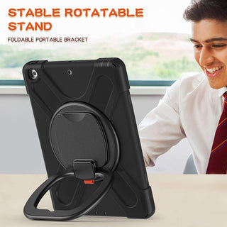 Husa reziztenta pentru iPad Air 10.9" (Gen. 5/4) si iPad Pro 11" (Gen. 1–4), Carcasa rezistenta 3-in-1, Suport 360°, Curea mana, black