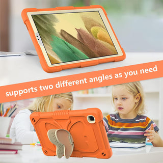 Husa Shockproof Armor pentru Samsung Galaxy Tab A7 Lite(SM-T220/T225), 8.7", Sigloo, stand Fluture, Protectie 360, Orange
