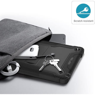Husa Sigloo iPad 9.7" (iPad 5/6, Air 2, Pro 9.7) – 3 Straturi Protectie, Suport Integrat, Ecran Protejat, Antisoc – Negru carbune