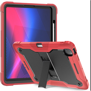 Husa de Protectie iPad Air 11" (M3 2025 / M2 2024), IPad Air5, Antisoc, Suport Rabatabil, Suport SmartPEN, Carcasa Robusta Copii & Adulti, Rosu