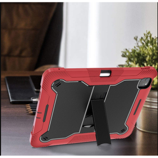 Husa de Protectie iPad Air 11" (M3 2025 / M2 2024), IPad Air5, Antisoc, Suport Rabatabil, Suport SmartPEN, Carcasa Robusta Copii & Adulti, Rosu