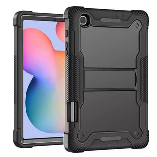 Husa Shockproof Armor Sigloo, pentru Samsung Galaxy Tab A7 (SM-T500/T505/T507), 10.4", cu stand, Dark Black