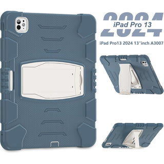 Husa Sigloo pentru iPad Air13 (2024/2025), iPad Pro 12.9'' (2020/2021/2022), Antisoc, Antipraf, cu Stand – Albastru Albastrea