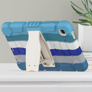 Husa Shockproof Armor Sigloo, pentru Samsung Galaxy Tab A7 (SM-T500/T505/T507), 10.4", cu stand, Albastru multicolor