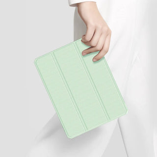 Gusa inteligenta pentru iPad Pro 11" 2021, DuxDucis, Piele ecologica, Verde dechis