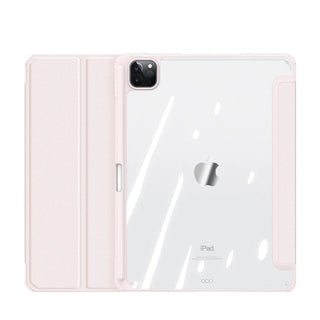 Husa inteligenta cu suport pentru Apple Pencil, Dux Ducis, Toby, Compatibil cu iPad Pro 2021, 11'', Piele ecologica, Roz