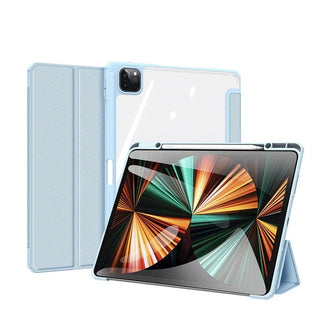 Husa de protectie Dux Ducis Toby Armored pentru iPad Pro 12.9'' 2021, Piele ecologica/TPU, Albastru